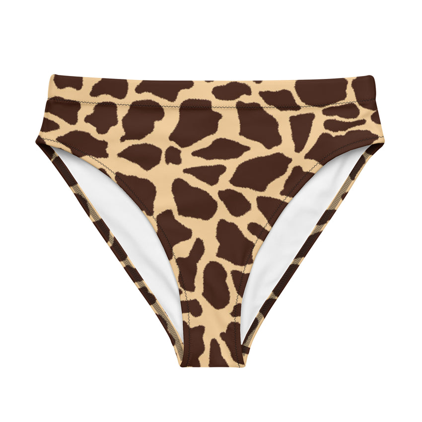 Giraffe Print Bikini Bottoms for women, a captivating blend of style and comfort. 