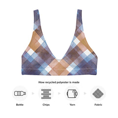 This eye-catching bra features a timeless tartan check pattern, adding a classic and playful twist to your swimwear collection. Crafted with premium quality materials, it offers optimal comfort and support, allowing you to embrace your confidence while enjoying the sun and surf. 