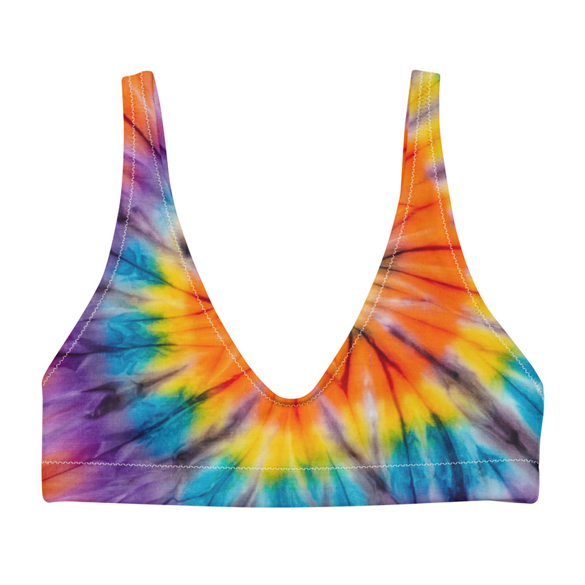 Tie Dye Bikini Top, designed exclusively for women who want to make a statement at the beach or by the pool. 