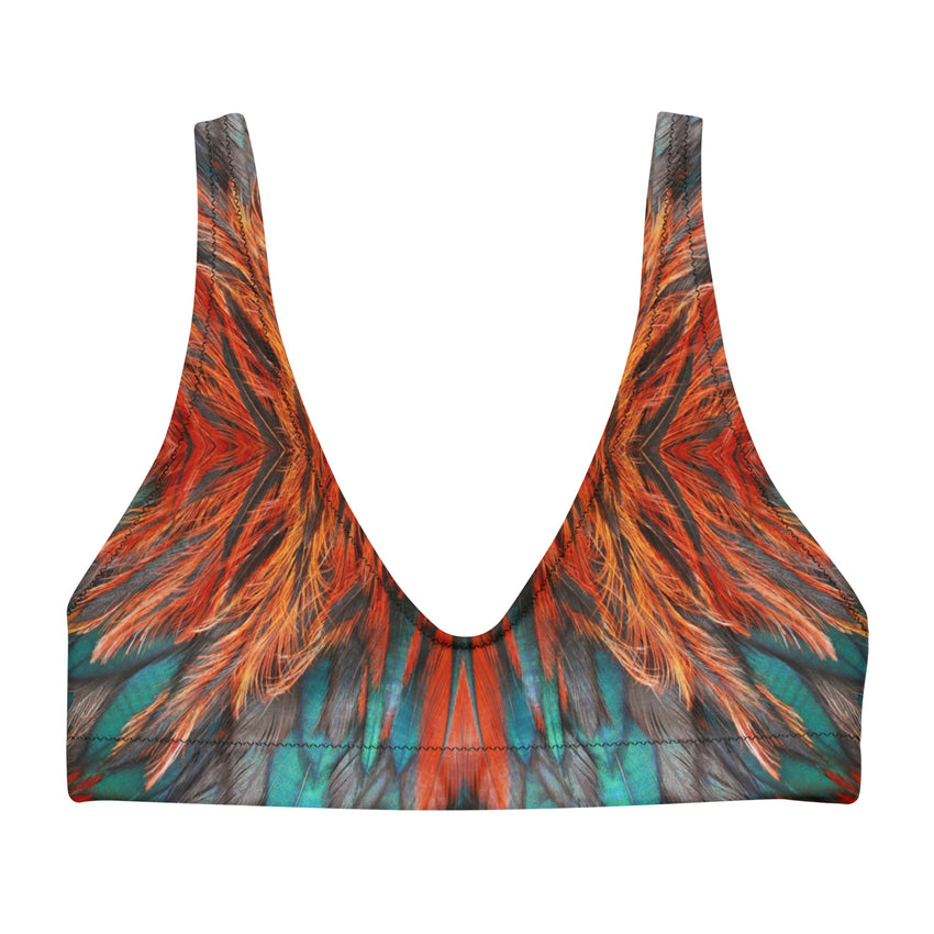 Multi color bikini top, perfect for women who want to make a splash at the beach or by the pool. 