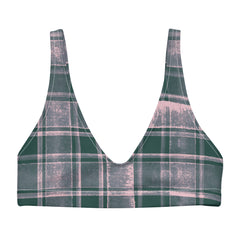 Plaid Bikini Top, the perfect addition to your summer swimwear collection. 