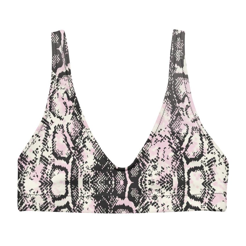 Stunning Snake Skin Print Bra for women, a captivating blend of style and comfort. 