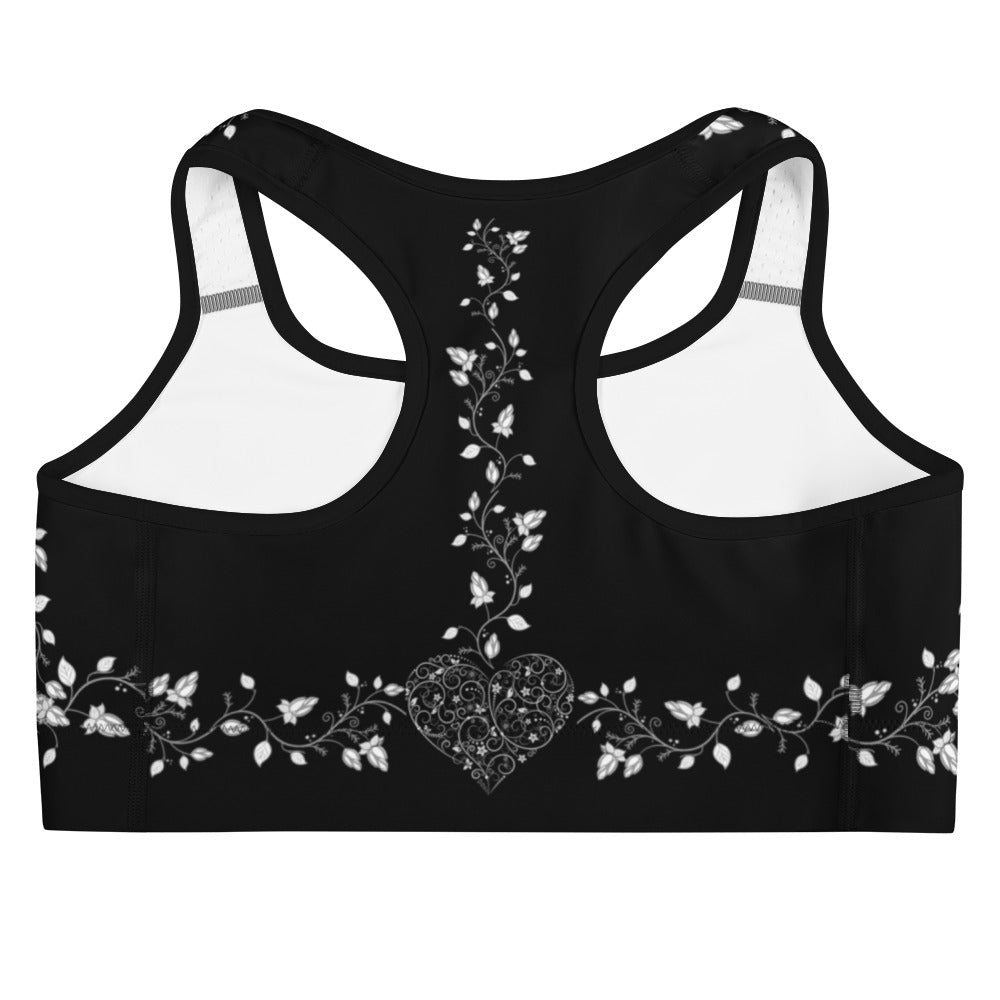 Crafted with premium materials, this sports bra offers optimal support and comfort during workouts. 