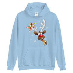 Reindeer Funny Christmas Hoodie, lioness-love