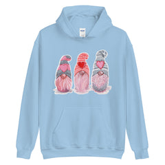 Valentine Gnomes print hoodies for men & women