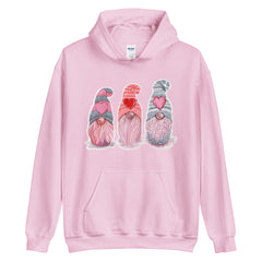 Valentine Gnomes print hoodies for men & women