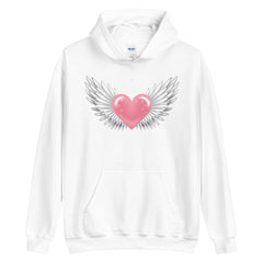 Flying Heart with wing unisex hoodies