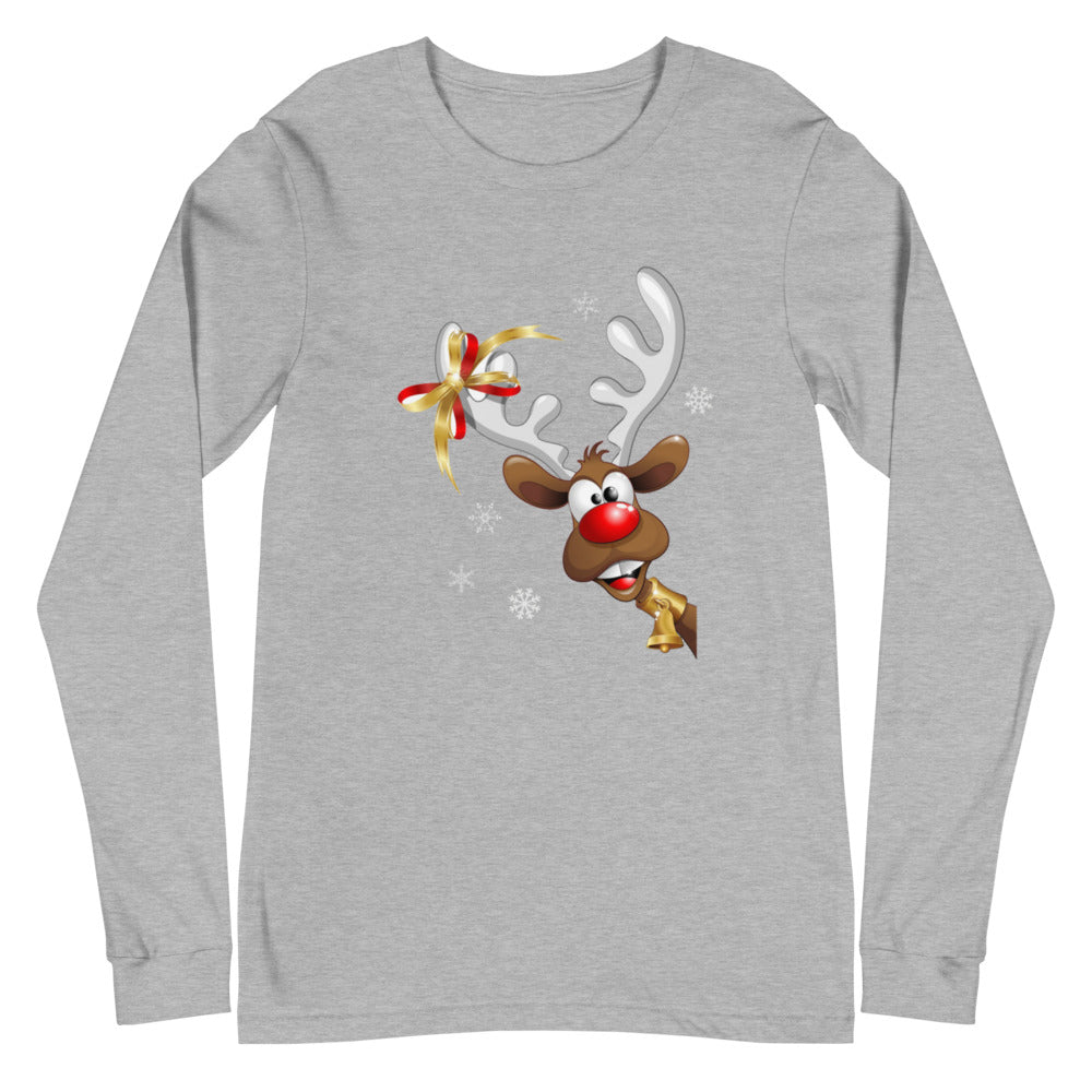 Funny Reindeer Long Sleeve Tee, lioness-love