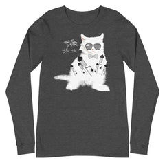 Cat print black full sleeve t-shirt for men