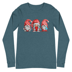 Christmas Gnomes Long Sleeve, Holiday T-Shirt, lioness-love