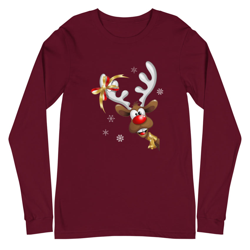 Funny Reindeer Long Sleeve Tee, lioness-love