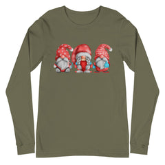 Christmas Gnomes Long Sleeve, Holiday T-Shirt, lioness-love