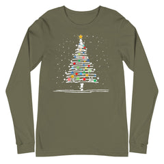 Festive Christmas Tree Long Sleeve Tee, lioness-love