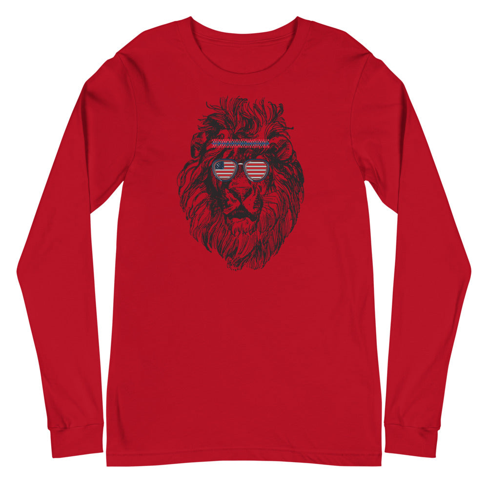 Lion head graphic full sleeve t-shirt for men