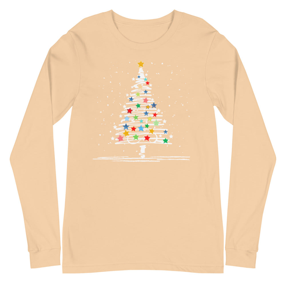 Festive Christmas Tree Long Sleeve Tee, lioness-love