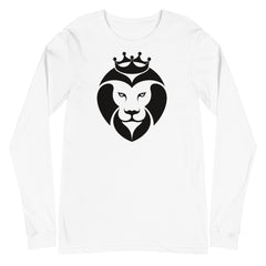 Lion king head print long sleeve t-shirt