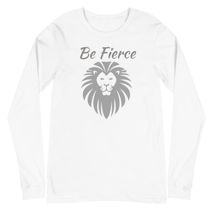 Be Fierce Lion Long Sleeve Tee – Wear Your Power, lioness- love