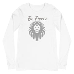 Lion Design Be Fierce Long Sleeve Tee, lioness- love