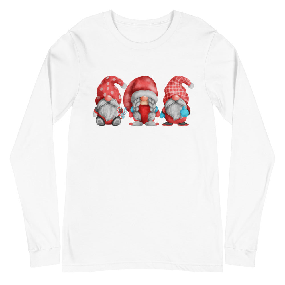 Christmas Gnomes Long Sleeve, Holiday T-Shirt, lioness-love