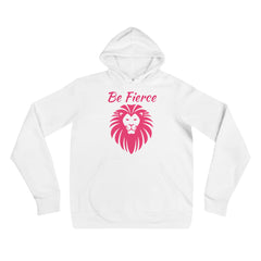 Lion face graphic print unisex white hoodies
