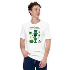 Leprechauns, Aliens and Gold Saint Patrick Day Unisex t-shirt