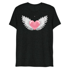 Heart with white wing unisex t-shirt