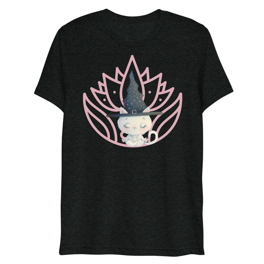 Meditation Kitty t-shirt design for couple