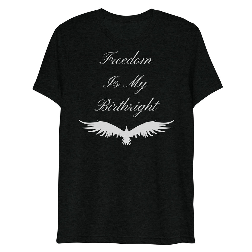Typography and flying bird printed t-shirt