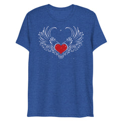 Heart & wings printed unisex t-shirt