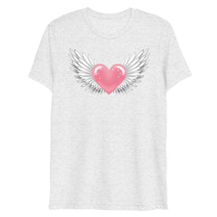 Heart with white wing unisex t-shirt
