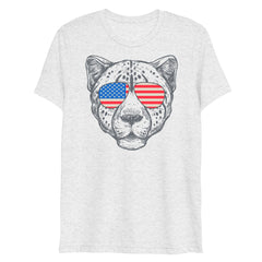 cool cheetah face printed unisex t-shirt
