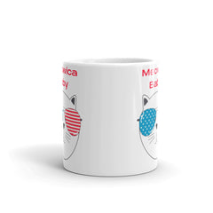 Whether you're sipping your morning coffee or enjoying an evening tea, let this USA Flag on Goggles Cat Mug bring a touch of feline charm and patriotic spirit to your everyday moments.