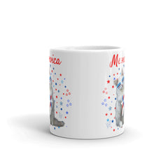 Whether you're enjoying your morning coffee or sipping tea in the evening,let this Meowica mug bring a touch of feline charm and patriotic flair to your everyday moments.