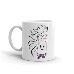 This eye-catching mug features a vibrant and detailed design of a horse's head wearing stylish goggles, adding a touch of charm to your morning coffee routine. 