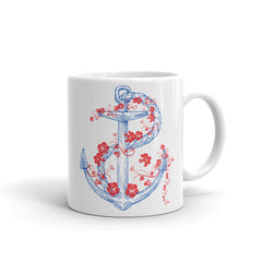Anchor with Rope Graphic Printed Mug, the perfect companion for all sea lovers and nautical enthusiasts. 