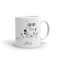 Cat with Goggles & Rockets Mug, the perfect blend of whimsy and adventure! 