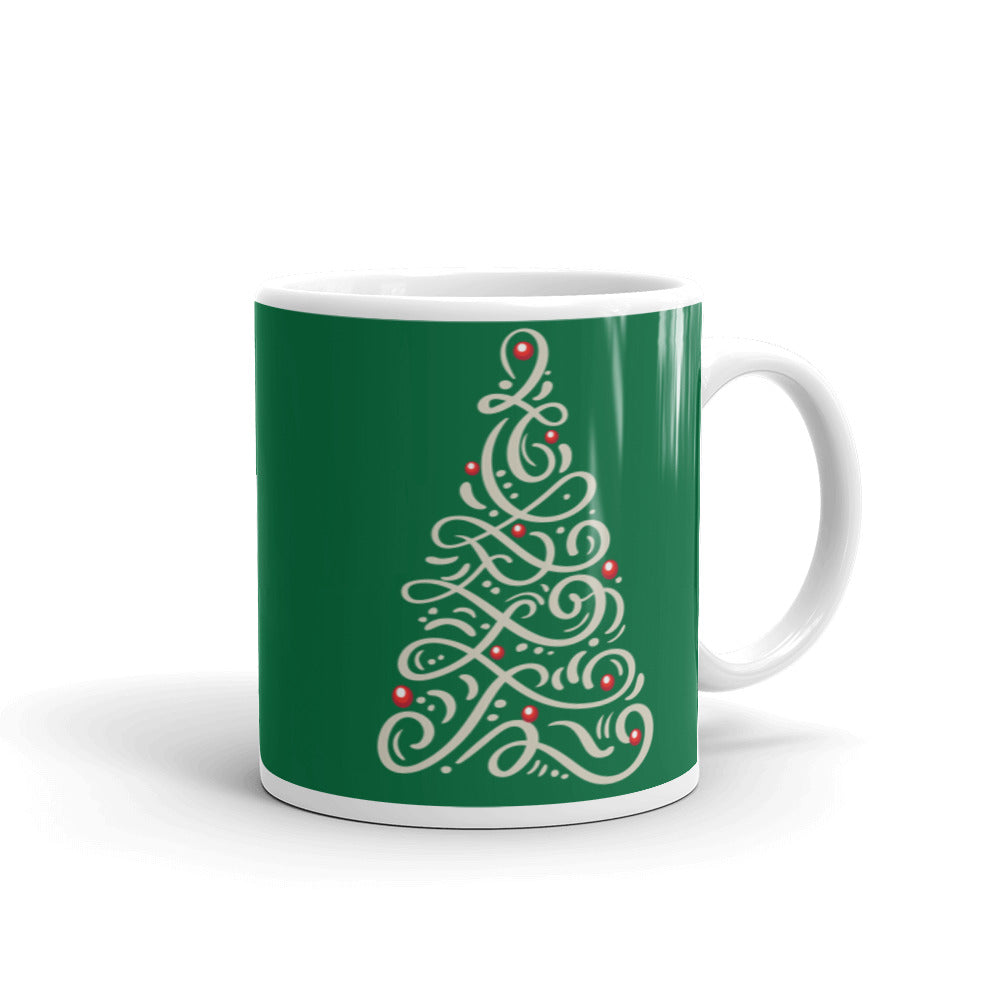 Christmas Tree Elegance Mug – A Perfect Holiday GiftMug