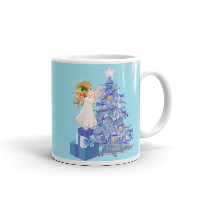 Precious Christmas Girl Mug, lioness-love