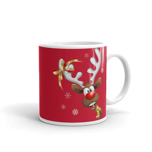 Santas Favorite Reindeer Green Mug, lioness-love