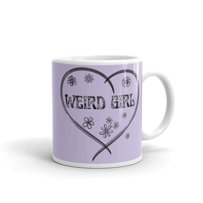 Weird Girl Graphic Printed Mug, a quirky and delightful addition to your collection. 