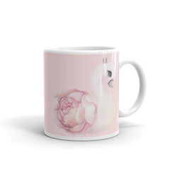 Indulge in the exquisite beauty of our Graceful Elegance Swan Printed Graphic Mug. 
