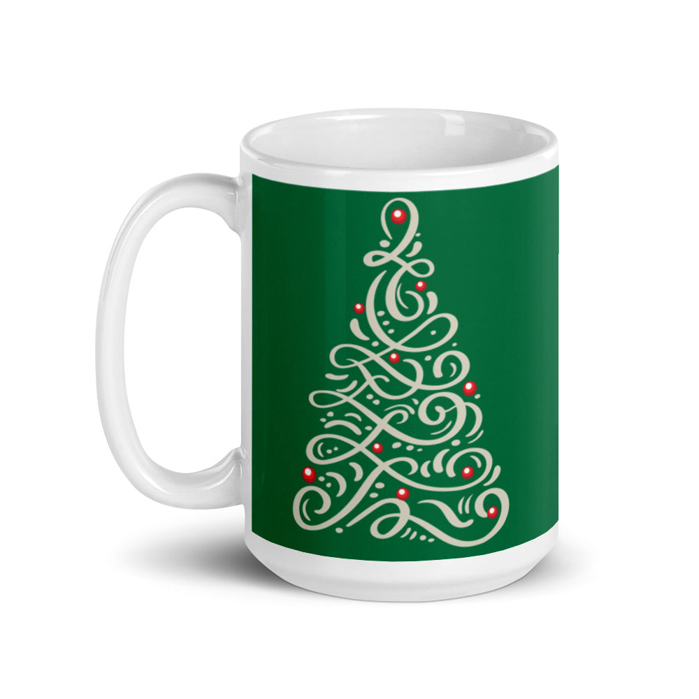 Christmas Tree Elegance Mug – A Perfect Holiday GiftMug