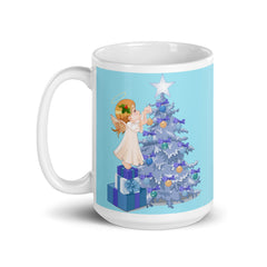 Precious Christmas Girl Mug, lioness-love