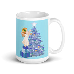 Precious Christmas Girl Mug, lioness-love