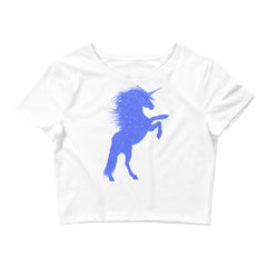 Unicorn lover's crop top for women's fashion