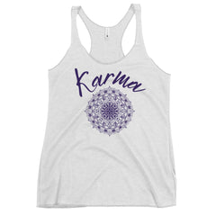 Karma & Mandala symbol print tank for ladies