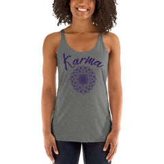 Karma & Mandala symbol print tank for ladies