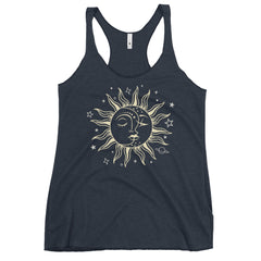 Sun graphic print tank top for ladies fashion