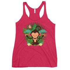 Monkey graphic tank top for ladies fashions