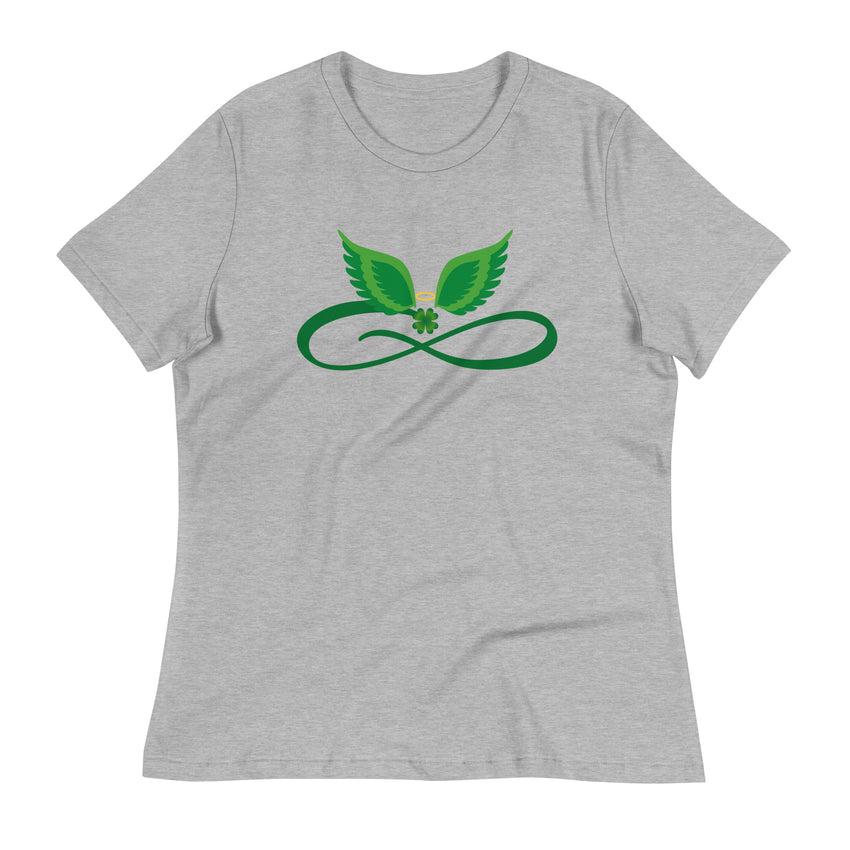 Leaf graphic print tees for women's apparels
